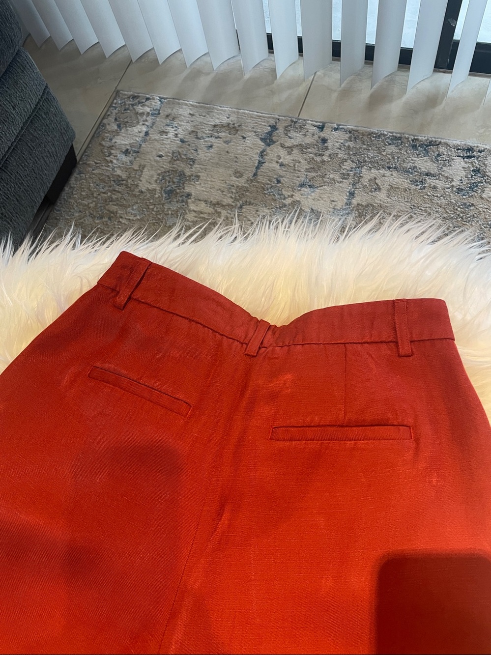 Coral Wide-Leg Pants Like New - Picture 6 of 9